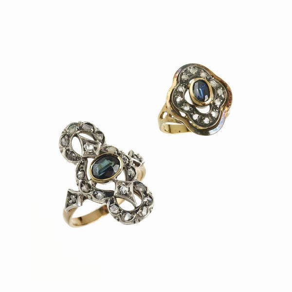 DUE ANELLI CON DIAMANTI  - Asta Gioielli  - Associazione Nazionale - Case d'Asta italiane