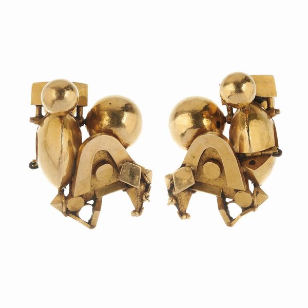 PAIO DI ORECCHINI ETNICI INDIANI PAMPADAM  - Asta Gioielli  - Associazione Nazionale - Case d'Asta italiane