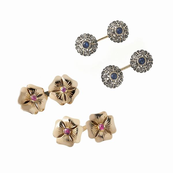 DUE PAIA DI GEMELLI  - Asta Gioielli  - Associazione Nazionale - Case d'Asta italiane