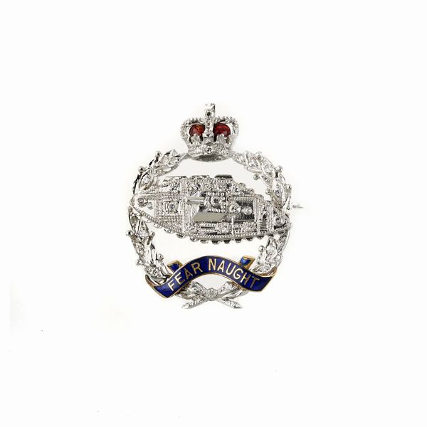 SPILLA REGIMENTAL ROYAL TANK  - Asta Gioielli  - Associazione Nazionale - Case d'Asta italiane