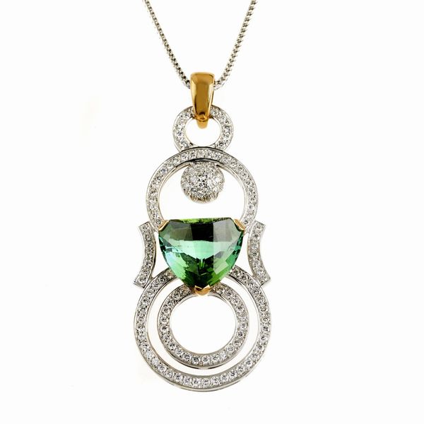 Massoni : MASSONI COLLANA CON PENDENTE  - Asta Gioielli  - Associazione Nazionale - Case d'Asta italiane