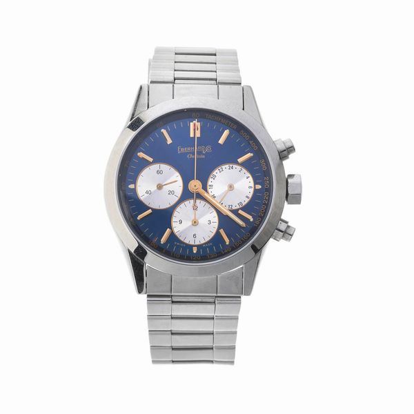 EBERHARD & CO. CHEFTAIN DIASCOPE CRONOGRAFO GMT REF. 31050 ANNO 1998  - Asta OROLOGI - Associazione Nazionale - Case d'Asta italiane