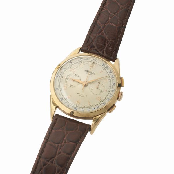 DELBANA CRONOGRAFO IN ORO  - Asta OROLOGI - Associazione Nazionale - Case d'Asta italiane