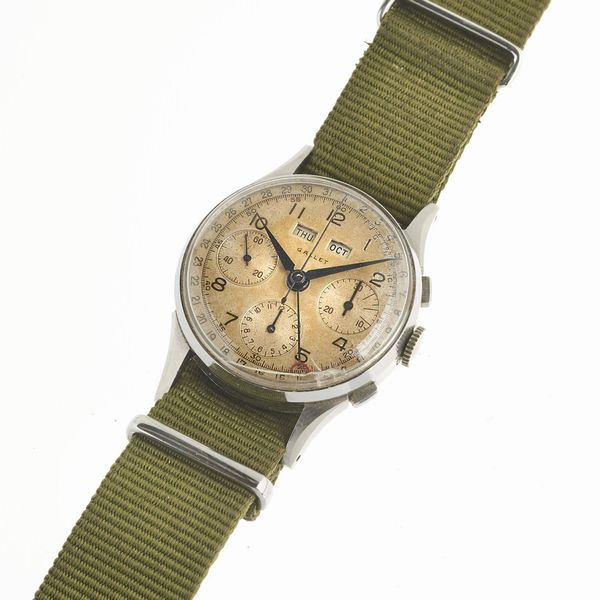 GALLET CRONOGRAFO CALENDARIO COMPLETO  - Asta OROLOGI - Associazione Nazionale - Case d'Asta italiane