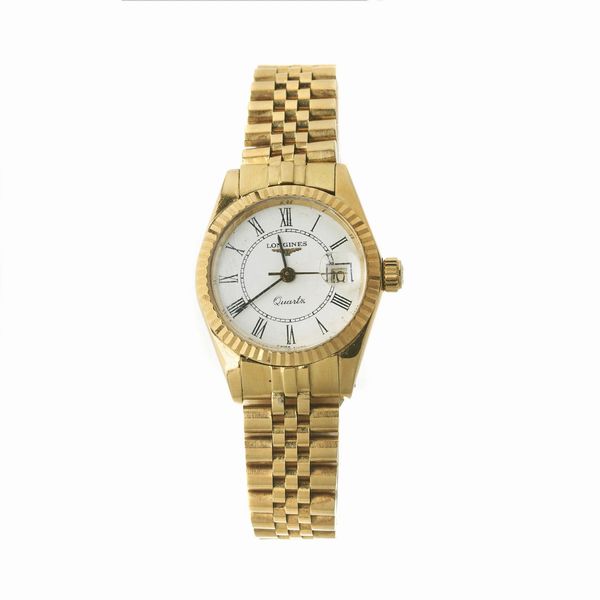 LONGINES LADY OROLOGIO IN ORO ANNO 1985  - Asta OROLOGI - Associazione Nazionale - Case d'Asta italiane