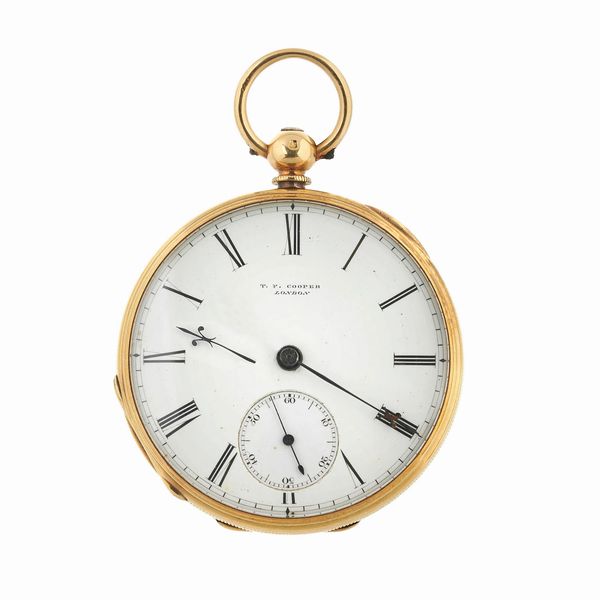 T.F. COOPER LONDON OROLOGIO DA TASCA IN ORO  - Asta OROLOGI - Associazione Nazionale - Case d'Asta italiane