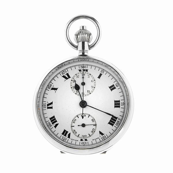 OROLOGIO DA TASCA CRONOGRAFO ASSEGNATO I.G.P.O  - Asta OROLOGI - Associazione Nazionale - Case d'Asta italiane