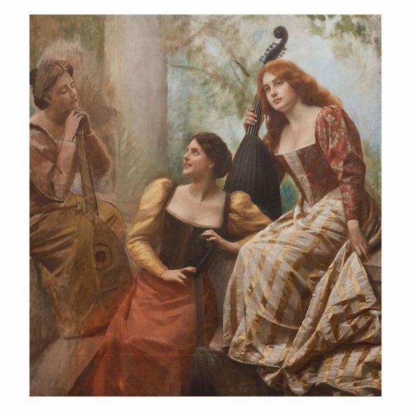 Michele Gordigiani : Michele Gordigiani  - Asta ARCADE | DIPINTI DEL XIX E XX SECOLO E OPERE DALLA RACCOLTA DI ANTONIO PAOLUCCI - Associazione Nazionale - Case d'Asta italiane