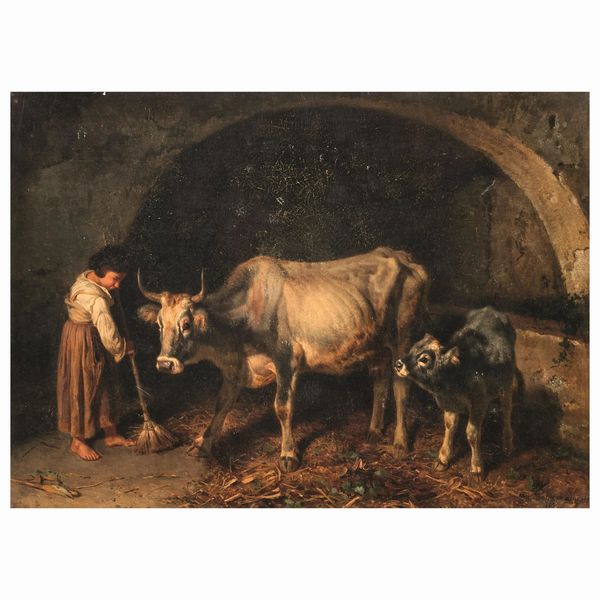 Filippo Palizzi : Filippo Palizzi  - Asta ARCADE | DIPINTI DEL XIX E XX SECOLO E OPERE DALLA RACCOLTA DI ANTONIO PAOLUCCI - Associazione Nazionale - Case d'Asta italiane