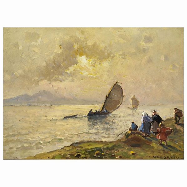 Nicolas De Corsi : Nicolas De Corsi  - Asta ARCADE | DIPINTI DEL XIX E XX SECOLO E OPERE DALLA RACCOLTA DI ANTONIO PAOLUCCI - Associazione Nazionale - Case d'Asta italiane