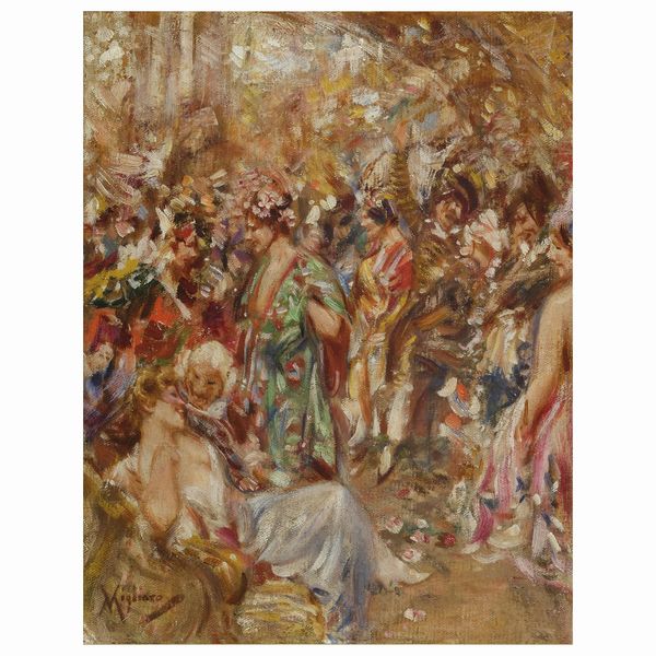 Vincenzo Migliaro : Vincenzo Migliaro  - Asta ARCADE | DIPINTI DEL XIX E XX SECOLO E OPERE DALLA RACCOLTA DI ANTONIO PAOLUCCI - Associazione Nazionale - Case d'Asta italiane