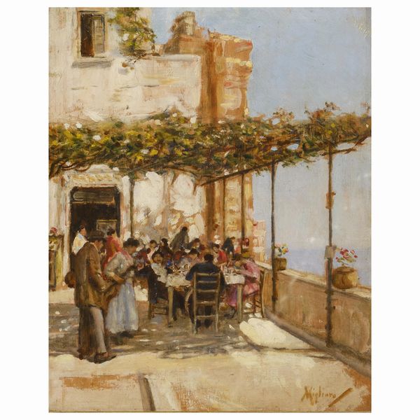 Vincenzo Migliaro : Vincenzo Migliaro  - Asta ARCADE | DIPINTI DEL XIX E XX SECOLO E OPERE DALLA RACCOLTA DI ANTONIO PAOLUCCI - Associazione Nazionale - Case d'Asta italiane