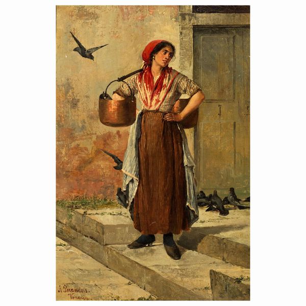 Antonietta Brandeis : Antonietta Brandeis  - Asta ARCADE | DIPINTI DEL XIX E XX SECOLO E OPERE DALLA RACCOLTA DI ANTONIO PAOLUCCI - Associazione Nazionale - Case d'Asta italiane