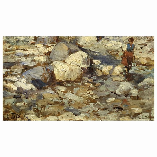 Ettore Tito : Ettore Tito  - Asta ARCADE | DIPINTI DEL XIX E XX SECOLO E OPERE DALLA RACCOLTA DI ANTONIO PAOLUCCI - Associazione Nazionale - Case d'Asta italiane