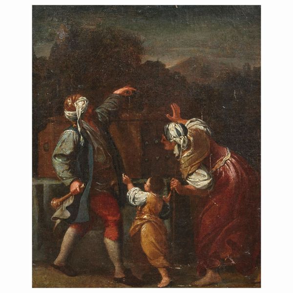 Scuola franco-fiamminga, sec. XVIII  - Asta ARCADE I DIPINTI DAL SECOLO XVI AL XVIII E OPERE DALLA RACCOLTA DI ANTONIO PAOLUCCI - Associazione Nazionale - Case d'Asta italiane