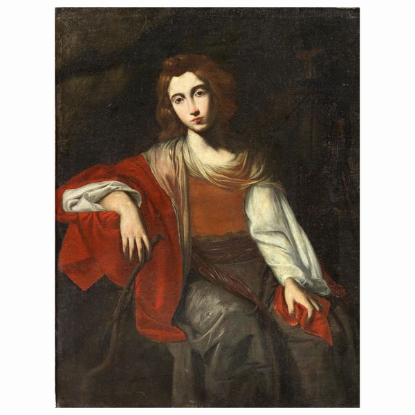 Pittore caravaggista napoletano, sec. XVII  - Asta ARCADE I DIPINTI DAL SECOLO XVI AL XVIII E OPERE DALLA RACCOLTA DI ANTONIO PAOLUCCI - Associazione Nazionale - Case d'Asta italiane