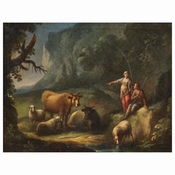 Scuola fiamminga, sec. XVIII  - Asta ARCADE I DIPINTI DAL SECOLO XVI AL XVIII E OPERE DALLA RACCOLTA DI ANTONIO PAOLUCCI - Associazione Nazionale - Case d'Asta italiane