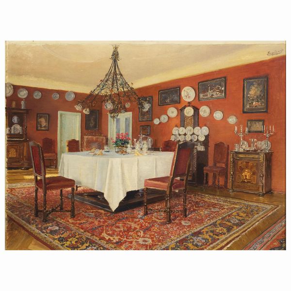 Josef Engelhart : Josef Engelhart  - Asta ARCADE I DIPINTI DAL SECOLO XVI AL XVIII E OPERE DALLA RACCOLTA DI ANTONIO PAOLUCCI - Associazione Nazionale - Case d'Asta italiane