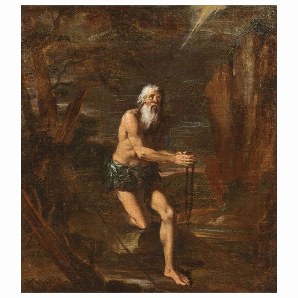 Scuola napoletana, sec. XVII  - Asta ARCADE I DIPINTI DAL SECOLO XVI AL XVIII E OPERE DALLA RACCOLTA DI ANTONIO PAOLUCCI - Associazione Nazionale - Case d'Asta italiane