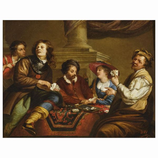 Scuola fiamminga, sec. XVII  - Asta ARCADE I DIPINTI DAL SECOLO XVI AL XVIII E OPERE DALLA RACCOLTA DI ANTONIO PAOLUCCI - Associazione Nazionale - Case d'Asta italiane