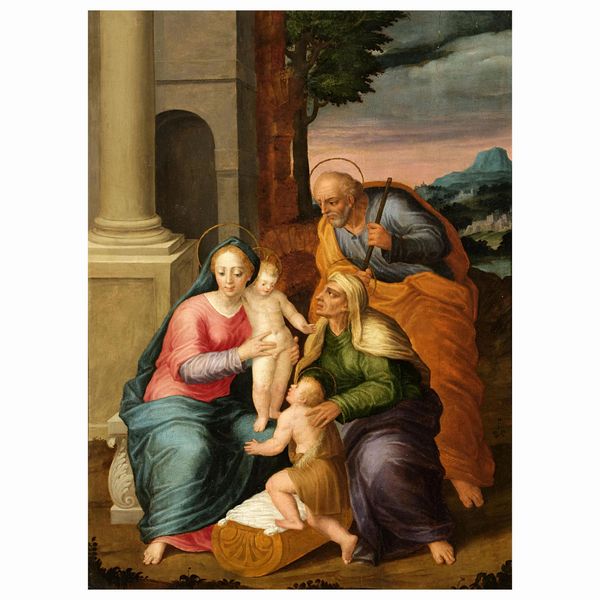 Scuola romana, sec. XVI  - Asta ARCADE I DIPINTI DAL SECOLO XVI AL XVIII E OPERE DALLA RACCOLTA DI ANTONIO PAOLUCCI - Associazione Nazionale - Case d'Asta italiane