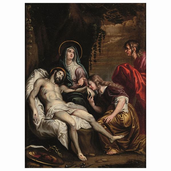 Scuola fiamminga, sec. XVII  - Asta ARCADE I DIPINTI DAL SECOLO XVI AL XVIII E OPERE DALLA RACCOLTA DI ANTONIO PAOLUCCI - Associazione Nazionale - Case d'Asta italiane