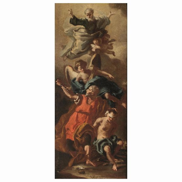 Cerchia di Francesco Solimena, sec. XVIII  - Asta ARCADE I DIPINTI DAL SECOLO XVI AL XVIII E OPERE DALLA RACCOLTA DI ANTONIO PAOLUCCI - Associazione Nazionale - Case d'Asta italiane