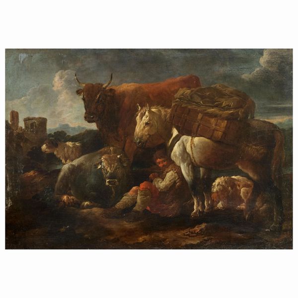 Bernhard Keilhau detto Mons&ugrave; Bernardo  - Asta ARCADE I DIPINTI DAL SECOLO XVI AL XVIII E OPERE DALLA RACCOLTA DI ANTONIO PAOLUCCI - Associazione Nazionale - Case d'Asta italiane