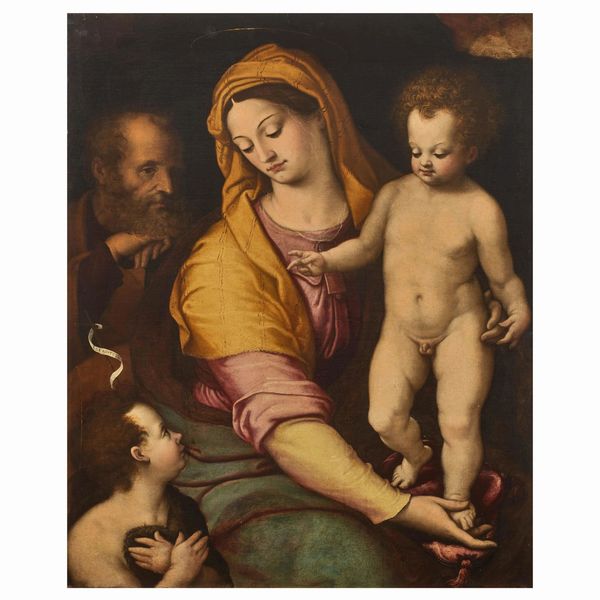 Scuola bolognese, sec. XVI  - Asta ARCADE I DIPINTI DAL SECOLO XVI AL XVIII E OPERE DALLA RACCOLTA DI ANTONIO PAOLUCCI - Associazione Nazionale - Case d'Asta italiane