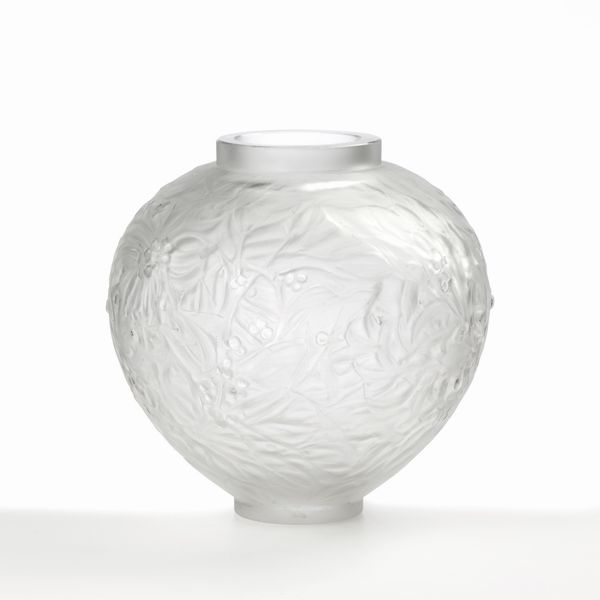 Lalique Gui vaso in vetro sabbiato  - Asta L'Arte della Tavola - Associazione Nazionale - Case d'Asta italiane