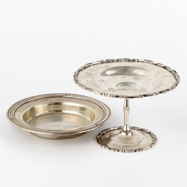 Alzatina e piattino in argento  - Asta L'Arte della Tavola - Associazione Nazionale - Case d'Asta italiane