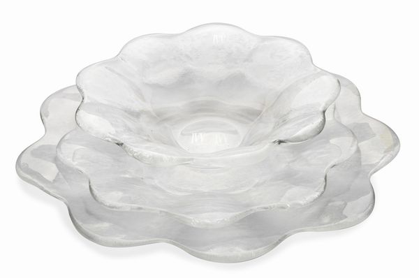 IVV servizio da tavola in vetro trasparente  - Asta L'Arte della Tavola - Associazione Nazionale - Case d'Asta italiane