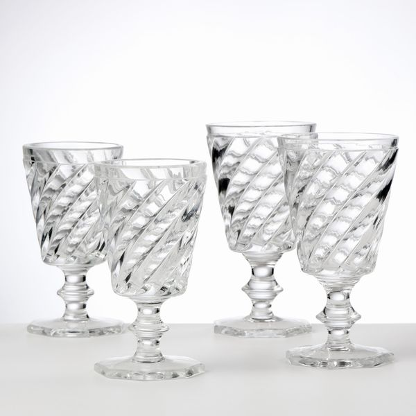 Locchi servizio di bicchieri in vetro trasparente  - Asta L'Arte della Tavola - Associazione Nazionale - Case d'Asta italiane