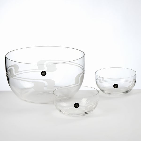 Rosenthal Studio-Line servizio da macedonia in cristallo trasparente  - Asta L'Arte della Tavola - Associazione Nazionale - Case d'Asta italiane