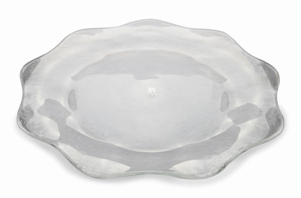 IVV due sottopiatti in vetro trasparente  - Asta L'Arte della Tavola - Associazione Nazionale - Case d'Asta italiane