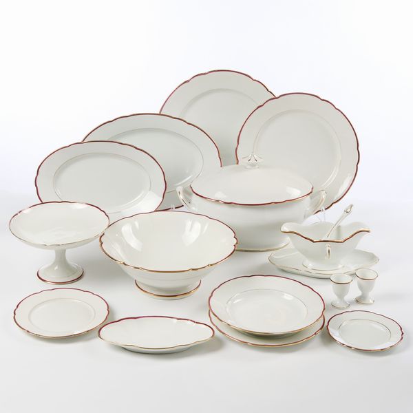 Richard Ginori servizio da tavola in porcellana bianca  - Asta L'Arte della Tavola - Associazione Nazionale - Case d'Asta italiane