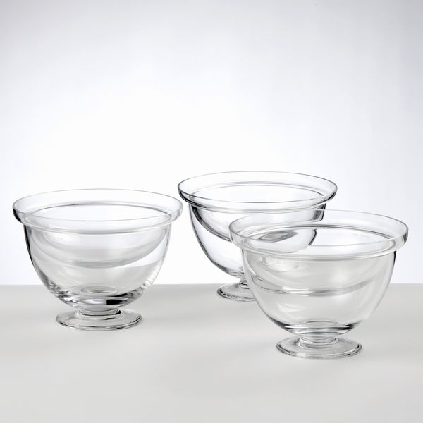 Carlo Moretti dodici coppe in cristallo trasparente  - Asta L'Arte della Tavola - Associazione Nazionale - Case d'Asta italiane