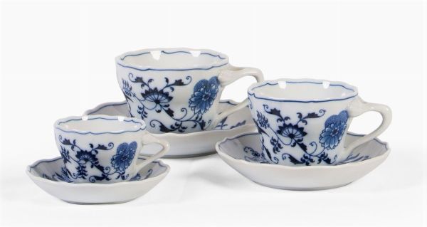 Blue Danube China Company servizio da colazione, t e caff in porcellana  - Asta L'Arte della Tavola - Associazione Nazionale - Case d'Asta italiane