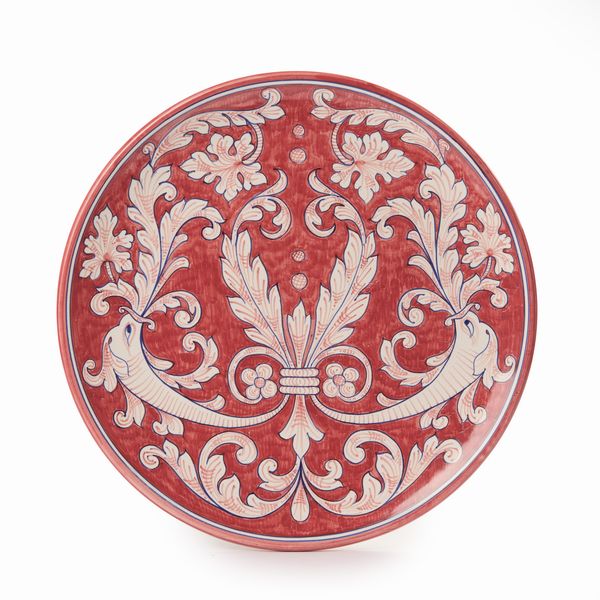 F.lli Mari Deruta grande piatto in ceramica  - Asta L'Arte della Tavola - Associazione Nazionale - Case d'Asta italiane