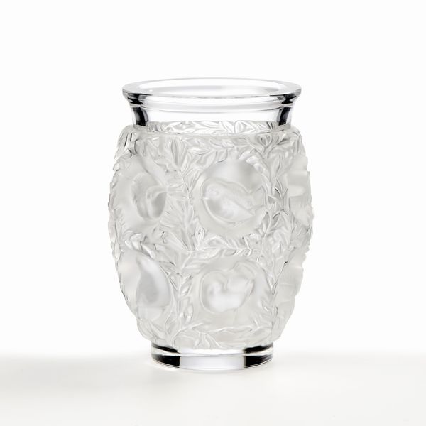Lalique Bagatelle vaso in cristallo sabbiato e trasparente  - Asta L'Arte della Tavola - Associazione Nazionale - Case d'Asta italiane