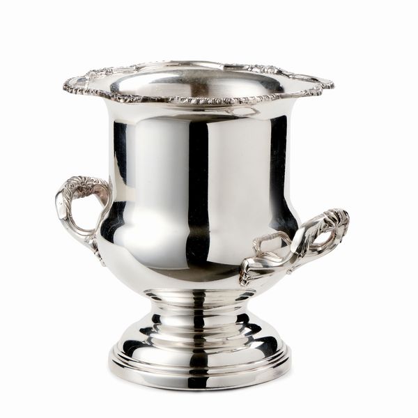 Secchiello per champagne silver plated  - Asta L'Arte della Tavola - Associazione Nazionale - Case d'Asta italiane