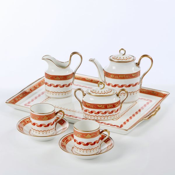 Richard Ginori servizio da t tte-a-tte in porcellana  - Asta L'Arte della Tavola - Associazione Nazionale - Case d'Asta italiane