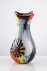 Dino Martens per Aureliano Toso Oriente vaso in vetro  - Asta L'Arte della Tavola - Associazione Nazionale - Case d'Asta italiane