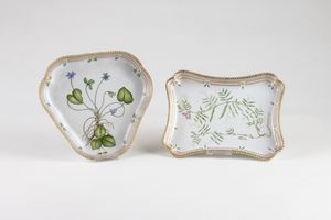 Royal Copenhagen Flora Danica prestigioso servizio da tavola in porcellana policroma e dorata  - Asta L'Arte della Tavola - Associazione Nazionale - Case d'Asta italiane