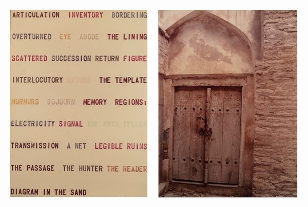 Leandro Katz : The Writer's Dream, dalla serie The Door  - Asta Fotografia - Associazione Nazionale - Case d'Asta italiane