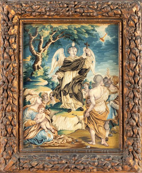 Marianna Elmo : Predicazione di San Vincenzo Ferreri  - Asta Collezioni Private - Mobili, Oggetti d'Arte e Dipinti Antichi e del XIX Secolo - Associazione Nazionale - Case d'Asta italiane