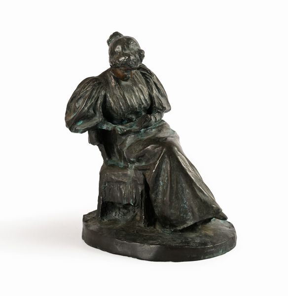 Giovane donna in lettura  - Asta Collezioni Private - Mobili, Oggetti d'Arte e Dipinti Antichi e del XIX Secolo - Associazione Nazionale - Case d'Asta italiane