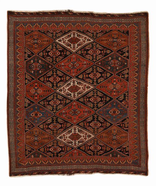 Tappeto Afshar a losanghe, Persia meridionale, XX secolo  - Asta Collezioni Private - Mobili, Oggetti d'Arte e Dipinti Antichi e del XIX Secolo - Associazione Nazionale - Case d'Asta italiane