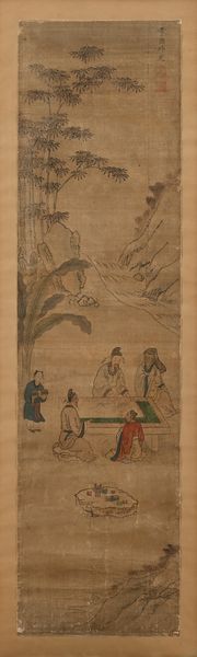 Lizhou raffigurante paesaggio con figure, Cina, dinastia Qing, XIX secolo  - Asta Collezioni Private - Mobili, Oggetti d'Arte e Dipinti Antichi e del XIX Secolo - Associazione Nazionale - Case d'Asta italiane