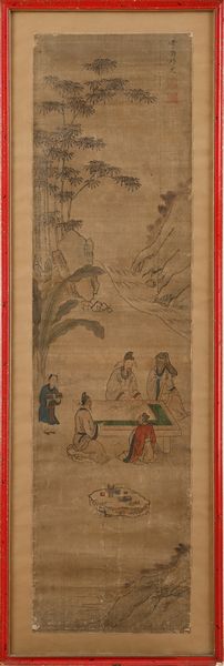Lizhou raffigurante paesaggio con figure, Cina, dinastia Qing, XIX secolo  - Asta Collezioni Private - Mobili, Oggetti d'Arte e Dipinti Antichi e del XIX Secolo - Associazione Nazionale - Case d'Asta italiane